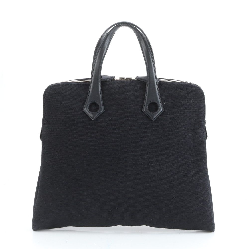 極美品 エルメス □J 刻印 サックイブー MM レザー キャンバス トート