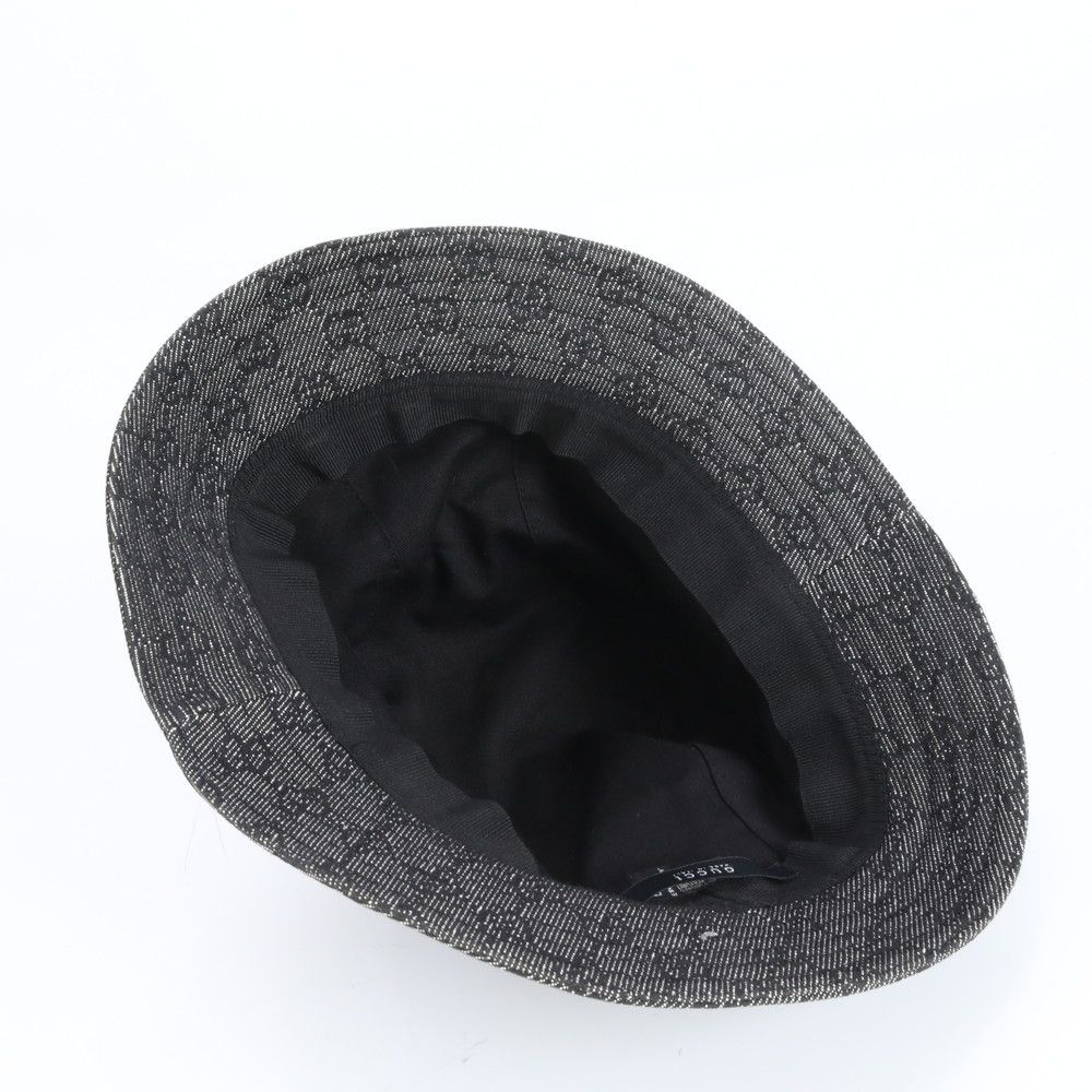 極美品 グッチ GG キャンバス バケット ハット バケハ 帽子