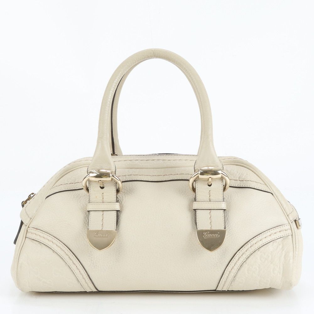 極美品 グッチ グッチシマ レザー トート バッグ ミニ ボストン 181508