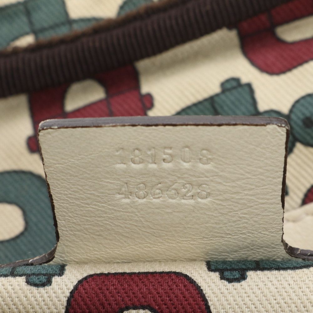 極美品 グッチ グッチシマ レザー トート バッグ ミニ ボストン 181508