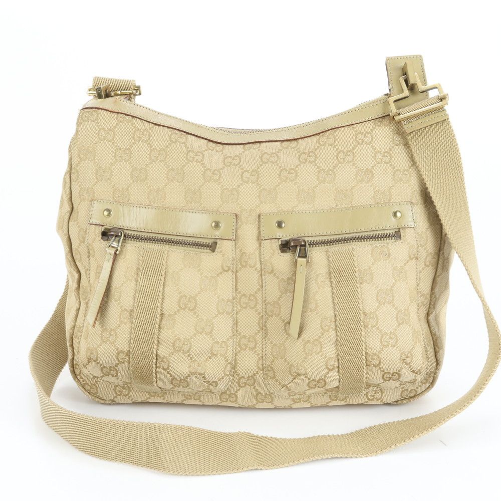 グッチ GG キャンバス レザー ショルダーバッグ 斜め掛け メッセンジャー ビジネス 90762 ブランド 紳士 メンズ EUE CY 21 4