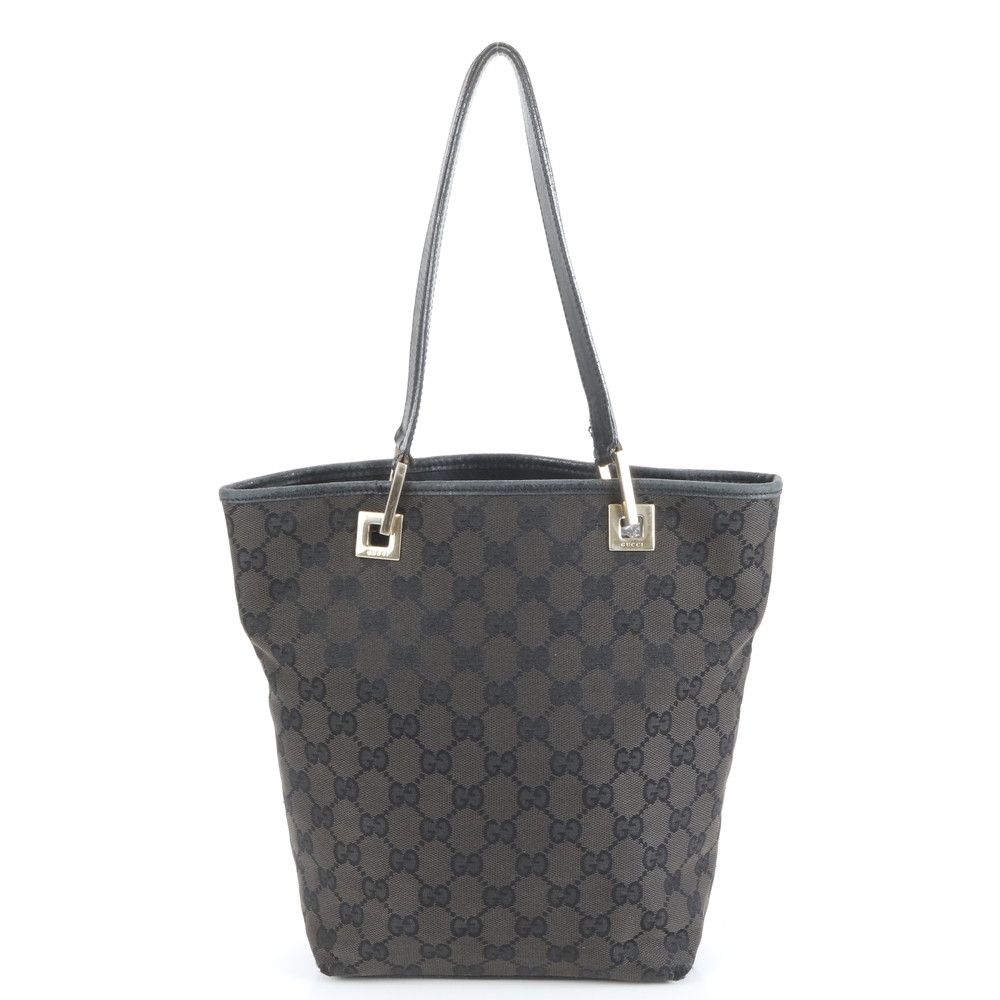 美品 グッチ GG キャンバス 002-1099 レザー ショルダー バッグ 肩掛け