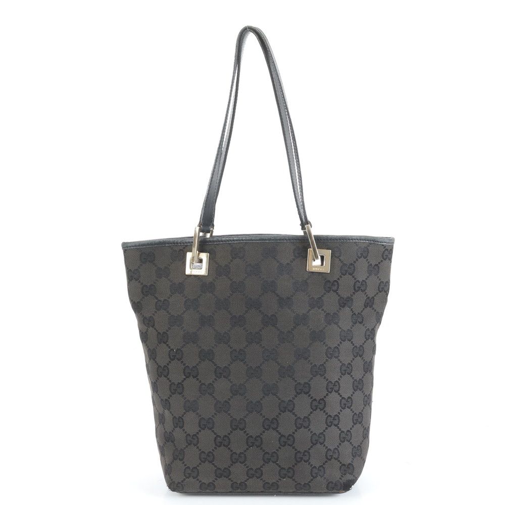 美品 グッチ GG キャンバス 002-1099 レザー ショルダー バッグ 肩掛け