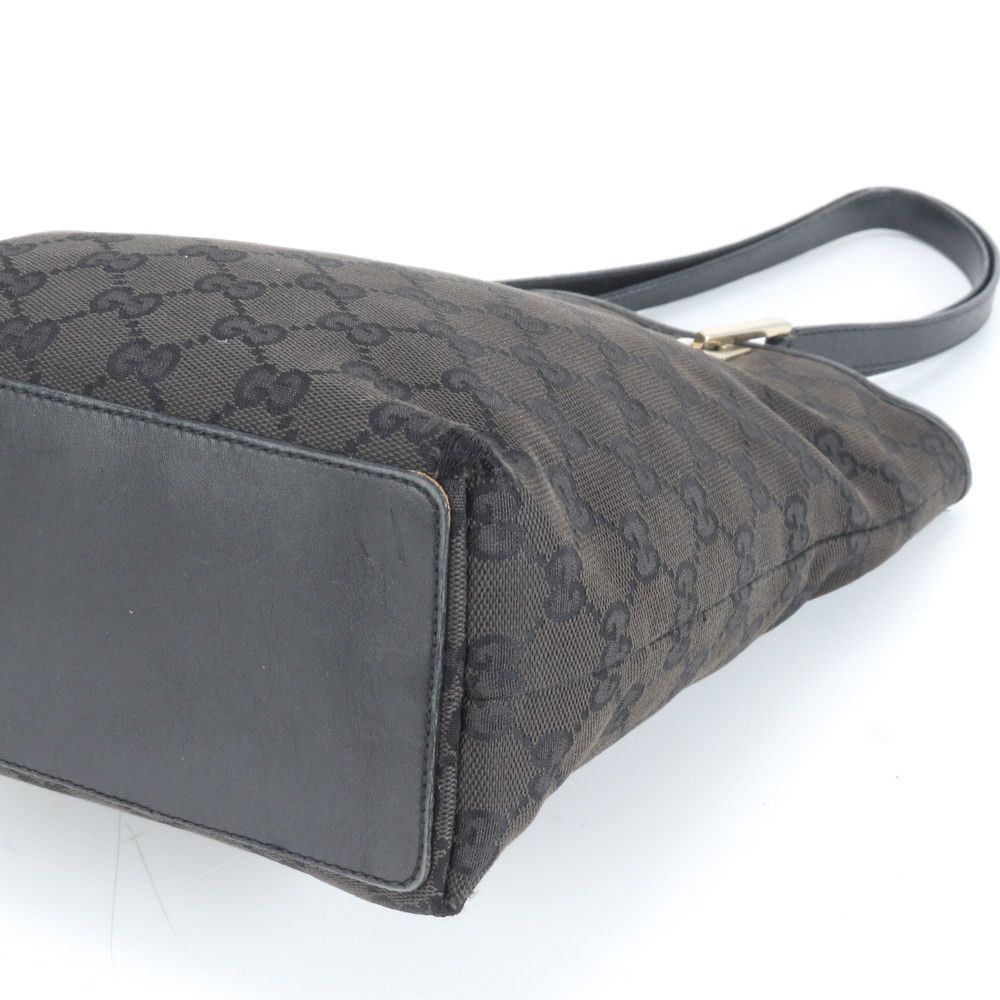 美品 グッチ GG キャンバス 002-1099 レザー ショルダー バッグ 肩掛け