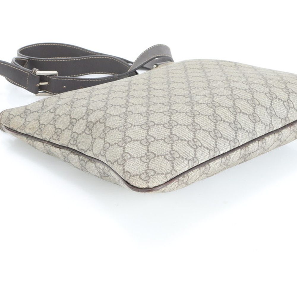 極美品 グッチ GGスプリーム 186232 レザー ショルダーバッグ 斜め掛け