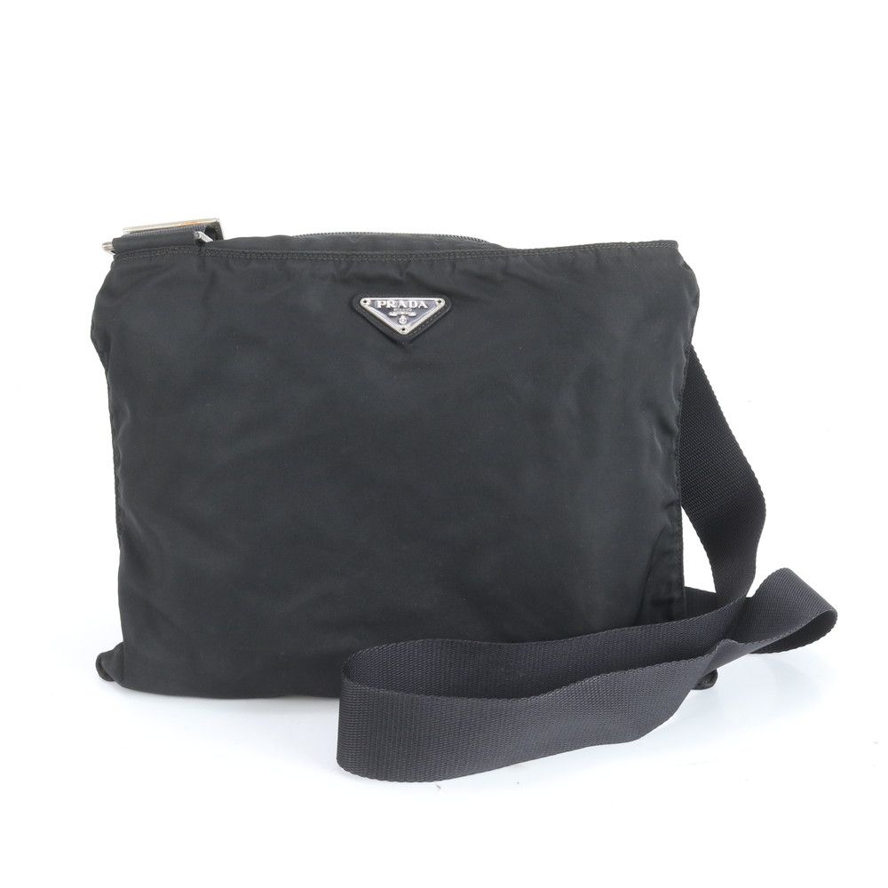 極美品 プラダ テスート ナイロン トライアングルロゴ ショルダー