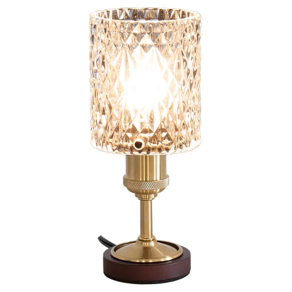 Ampoule テーブルランプ アロマランプ アロマライト 照明 おしゃれ テーブルライト デスクライト ガラス E 17 1灯 寝室 ラグジュアリー アンティーク カフェ クラシック エレガント 照明器具 間接照明 ゴールド 真鍮 LED インテリア