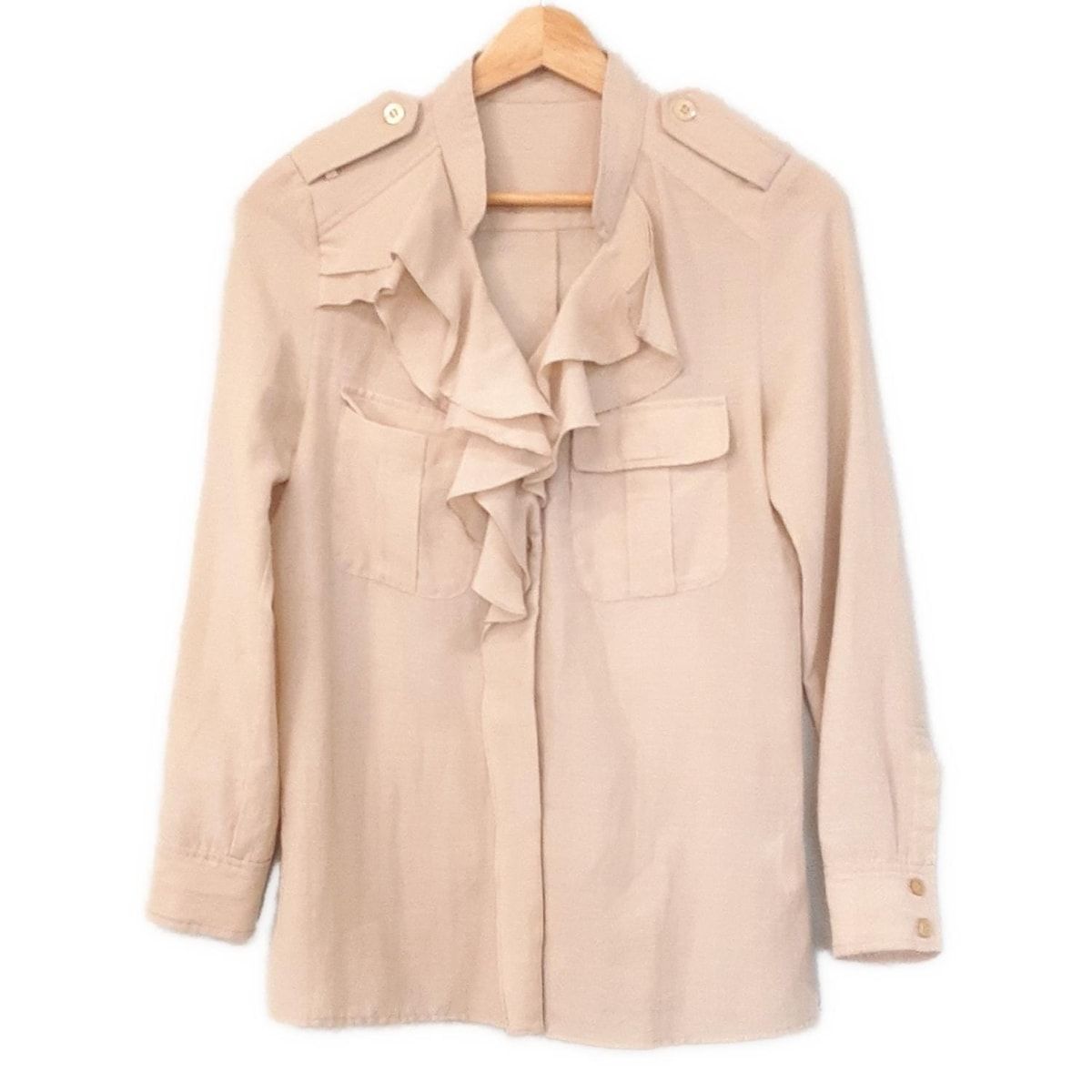 Diagram GRACE ダイアグラム 長袖シャツブラウス サイズ36 S レディース - ベージュ