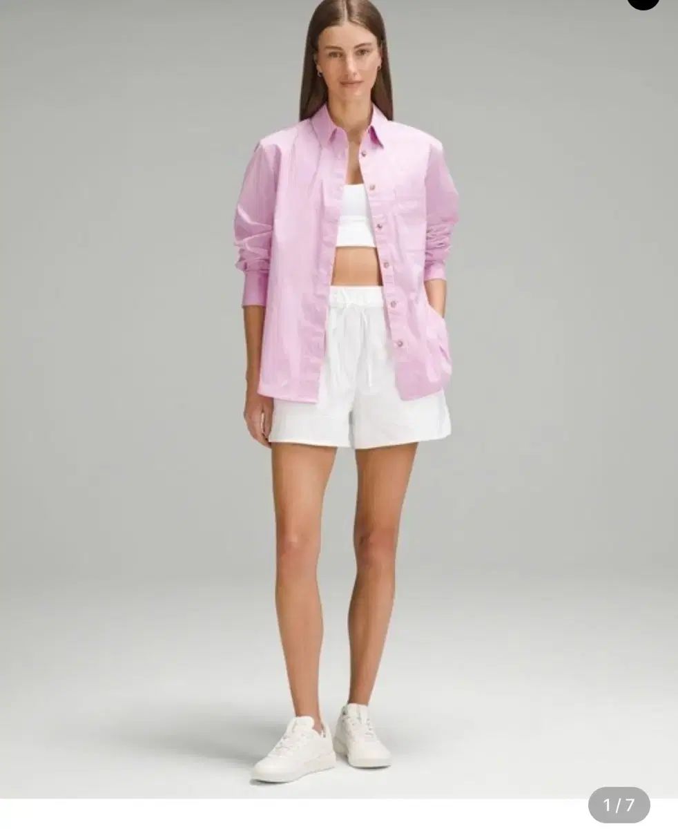 ルルレモン コットン ブレンド シャツ s