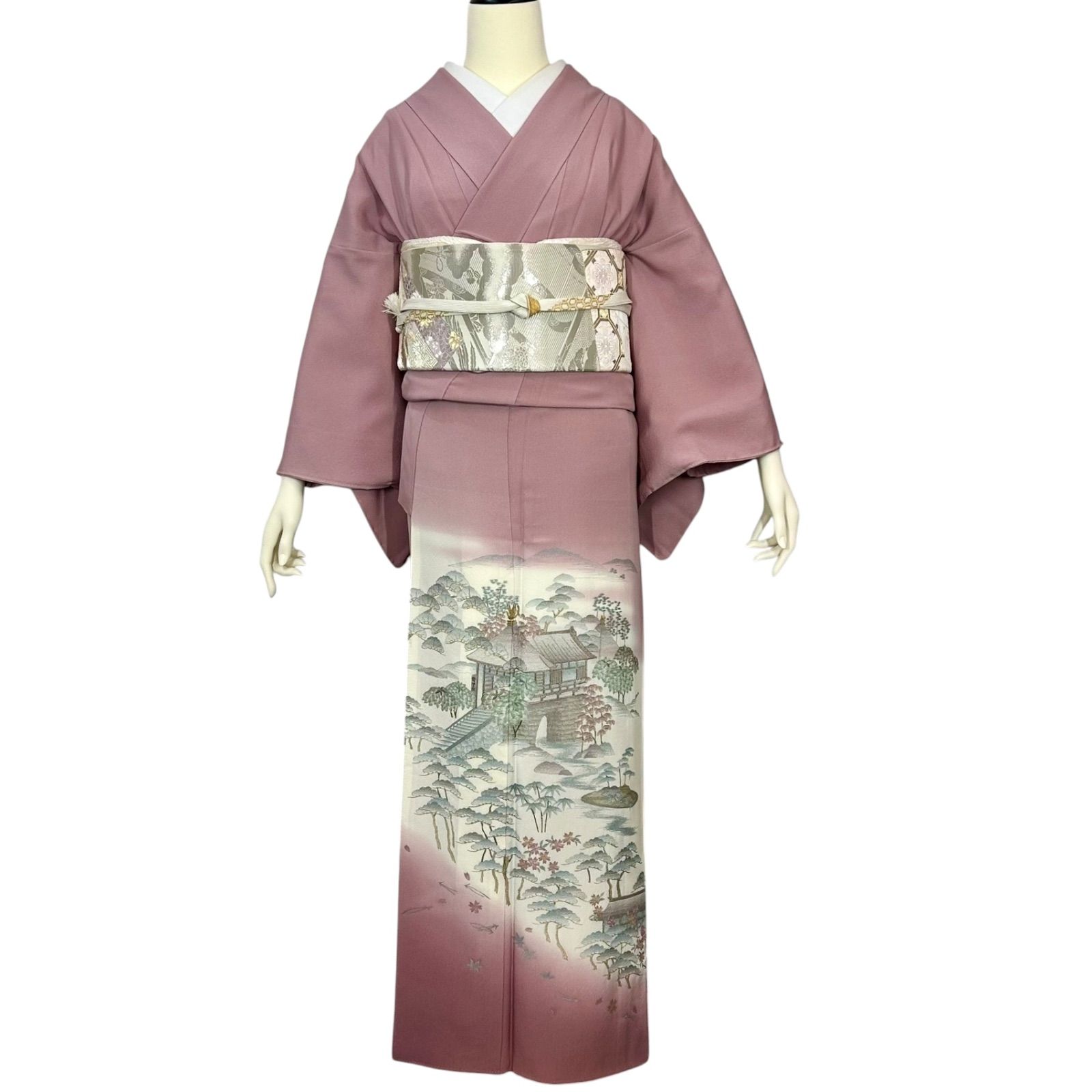 色留袖フルセット 一つ紋 訪問着 正絹