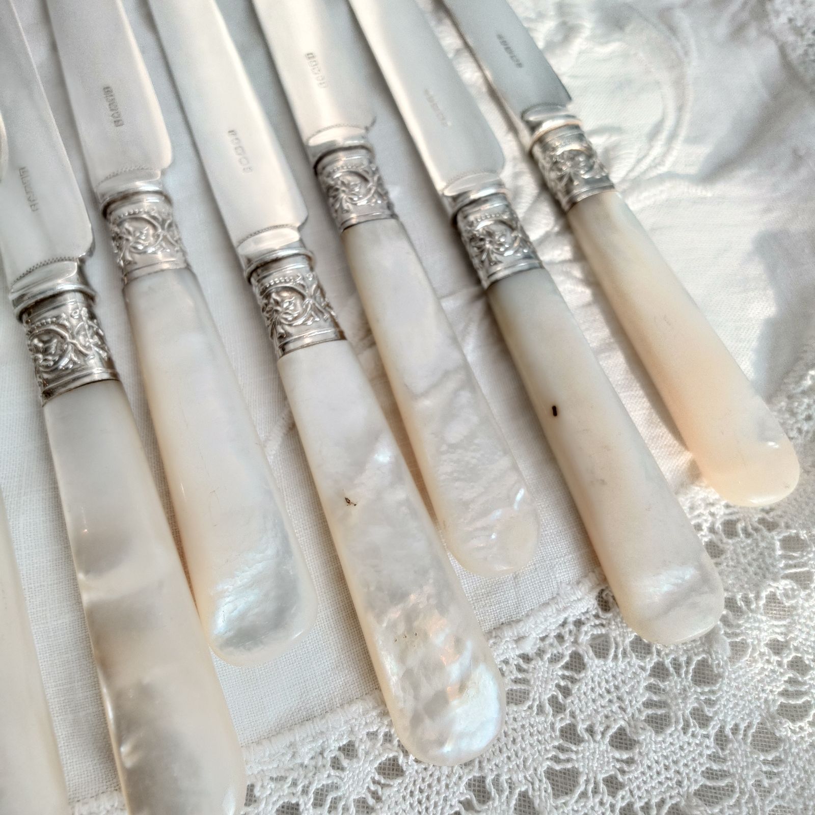 白蝶貝デザートカトラリーセット マザーオブパール