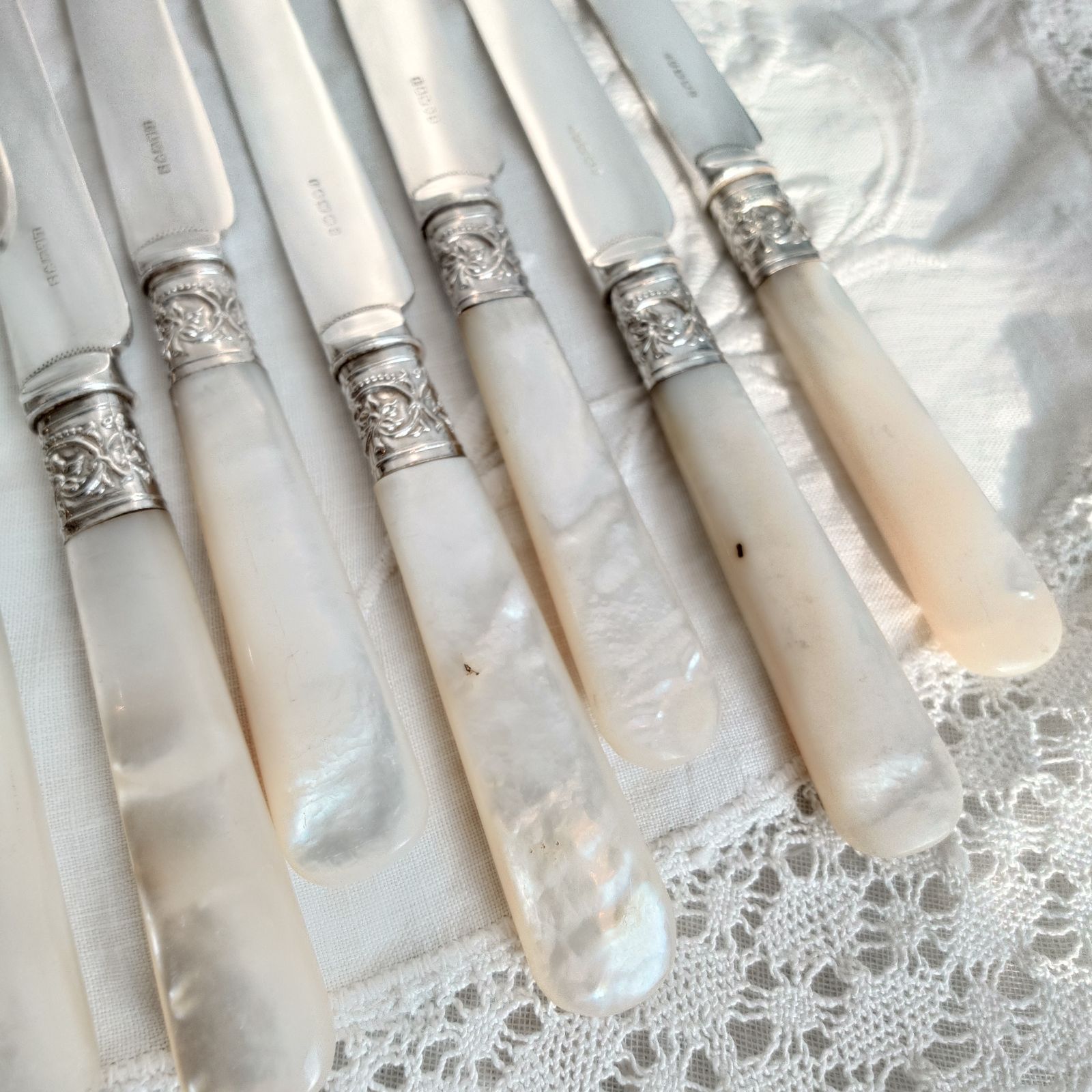 白蝶貝デザートカトラリーセット マザーオブパール