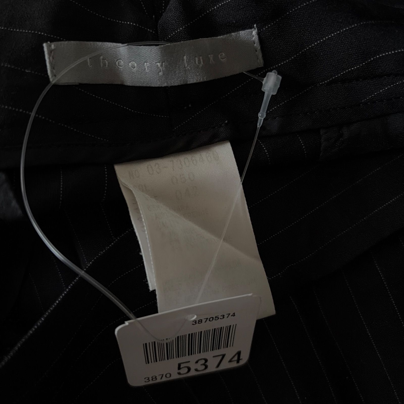 Z1633セオリー リュクス theory luxe ロングパンツ ブラック 黒