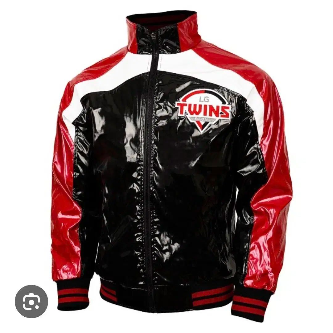 LG TWINS ツインズ 野球スタジャン ジャケット 光沢ジャンパー large