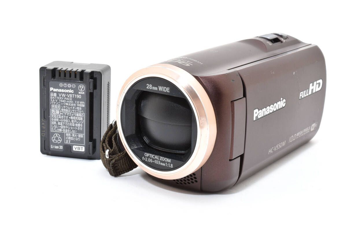 ☆ パナソニック Panasonic HC-V550M-T ブラウン デジタルビデオカメラ