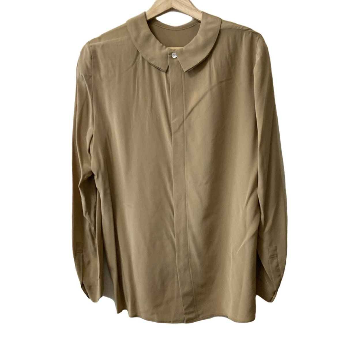 エンポリオアルマーニ 長袖シャツブラウス サイズ40 M レディース - ベージュ 肩パット