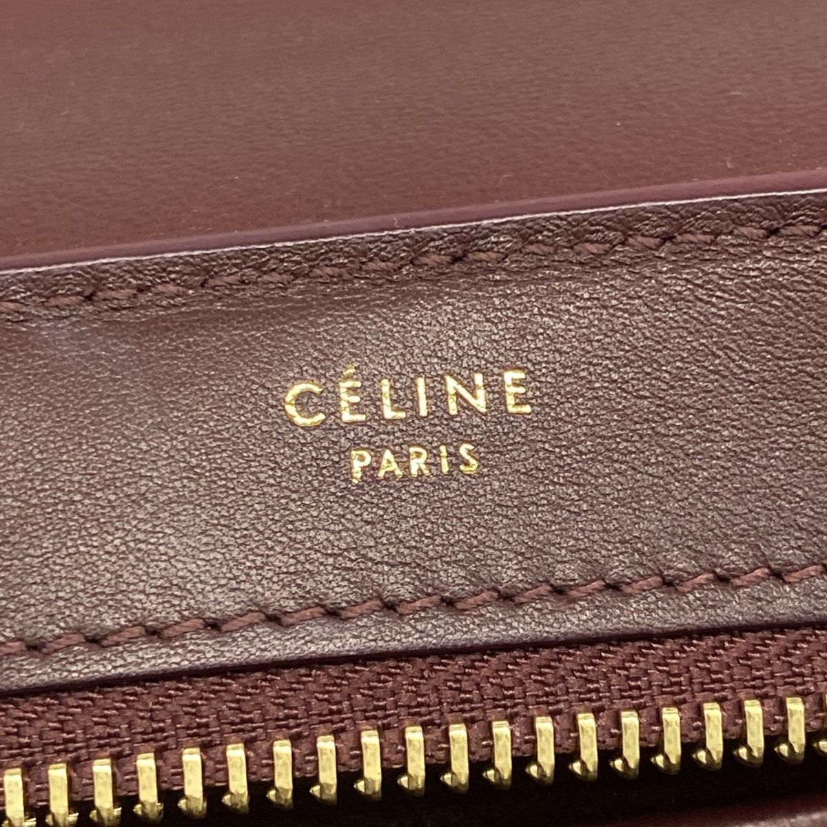  CELINE セリーヌ ハンドバッグ トラペーズスモール ボルドー レザー ハンドバッグ バッグ