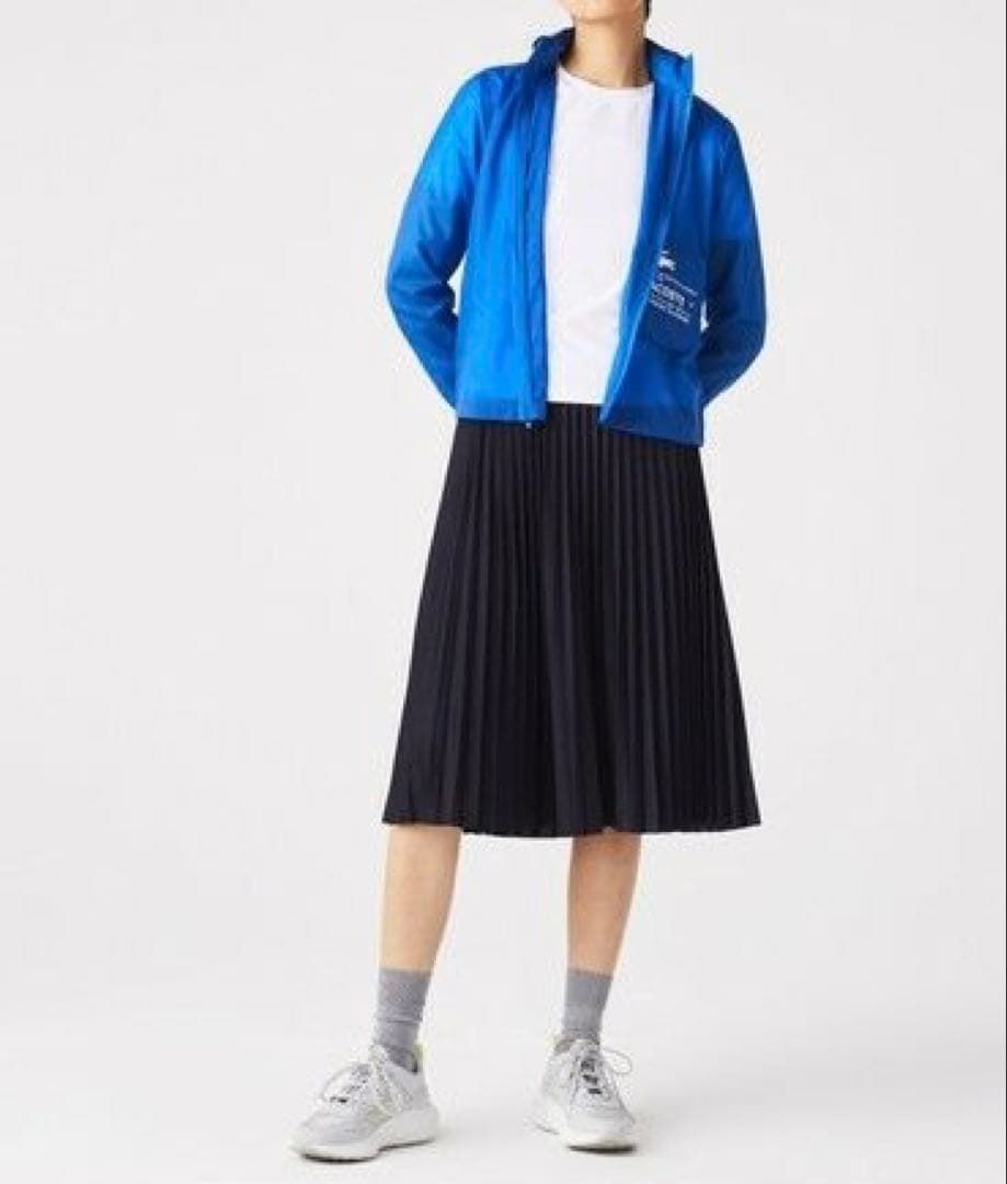 LACOSTE 定価2.4万 プリーツスカート ネイビー 品 ラコステ