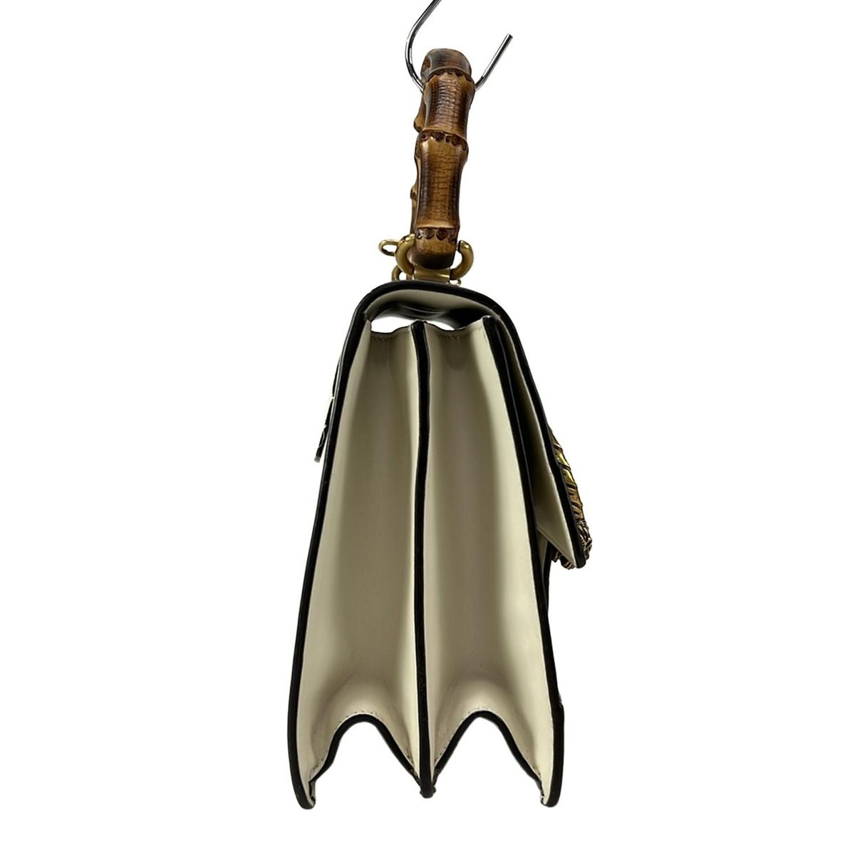 GUCCI グッチ ハンドバッグ ディオニュソス|バンブー 448075 アイボリー×ネイビー×レッド スタースタッズ レザー