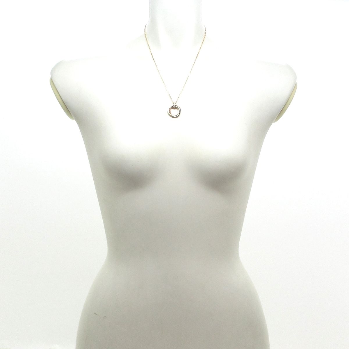 Cartier カルティエ ネックレス トリニティ K 18スリー ×ダイヤモンド 5 Pダイヤ