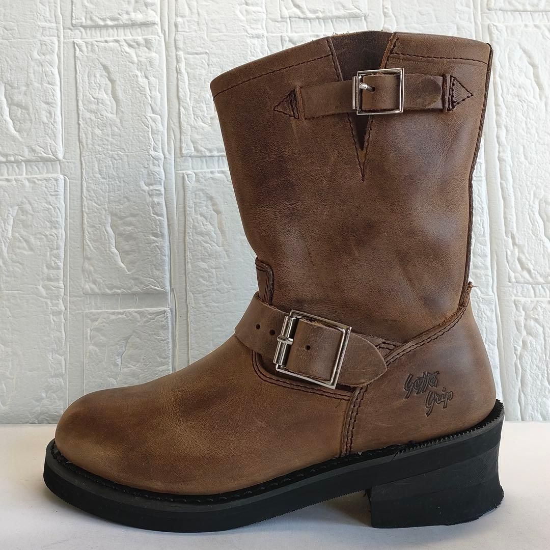 Getta Grip ゲッタグリップ バイカーブーツ エンジニアブーツ ブラウン