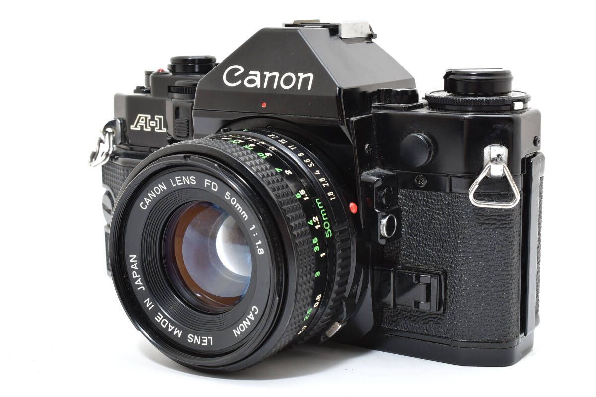 整備済み 上品 キヤノン Canon A 1 ボディ フィルムカメラ FD 50 mm f 8 シャッター鳴きなし L 88 7098