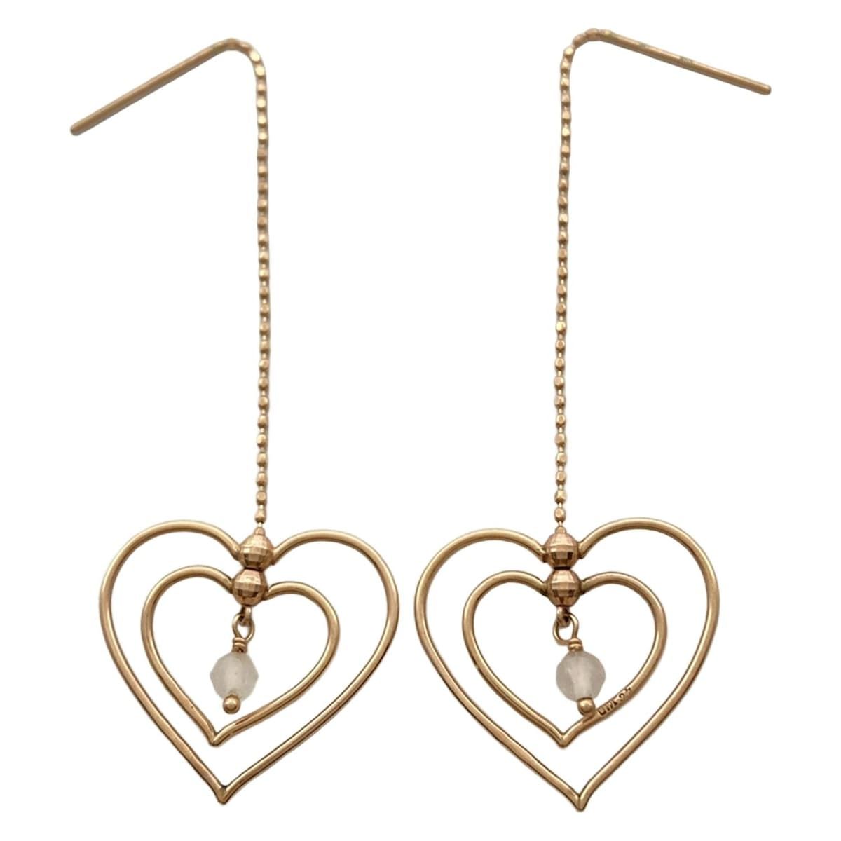 4℃ ヨンドシー ピアス K 10 ハート