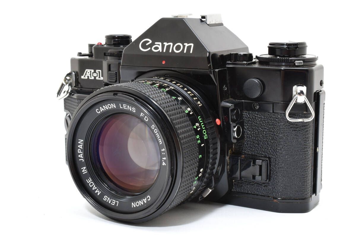 フィルムカメラ Canon A-1 + FD 50mm f1.8 s.c ☆整備済み極上☆ キヤノン Canon A-1 ボディ フィルムカメラ / New FD