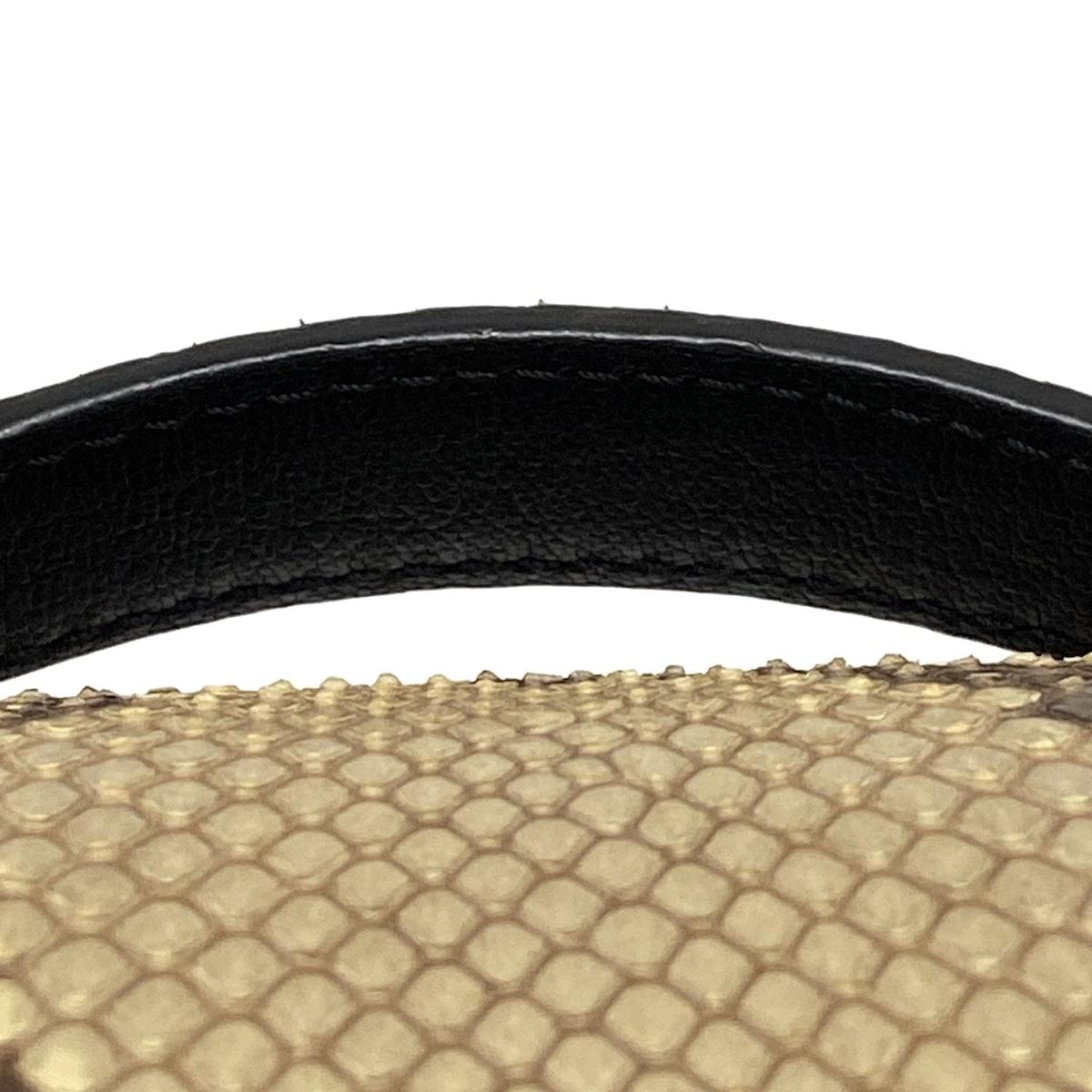  LOUIS VUITTON ルイヴィトン ハンドバッグ エキゾチックレザー ヴィヴィエンヌNM ベージュ×ブラウン×黒 パイソン レザー ハンドバッグ バッグ