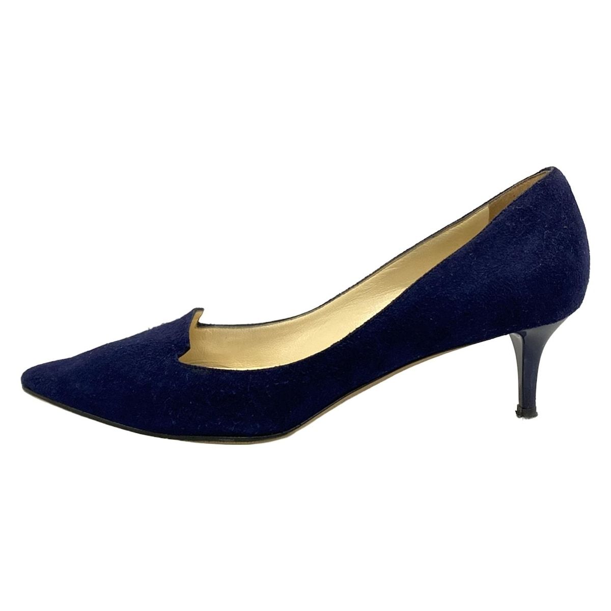 ジミーチュウ　パンプス ネイビー JIMMY CHOO(ジミーチュウ) パンプス 34 1/2 レディース - ネイビー