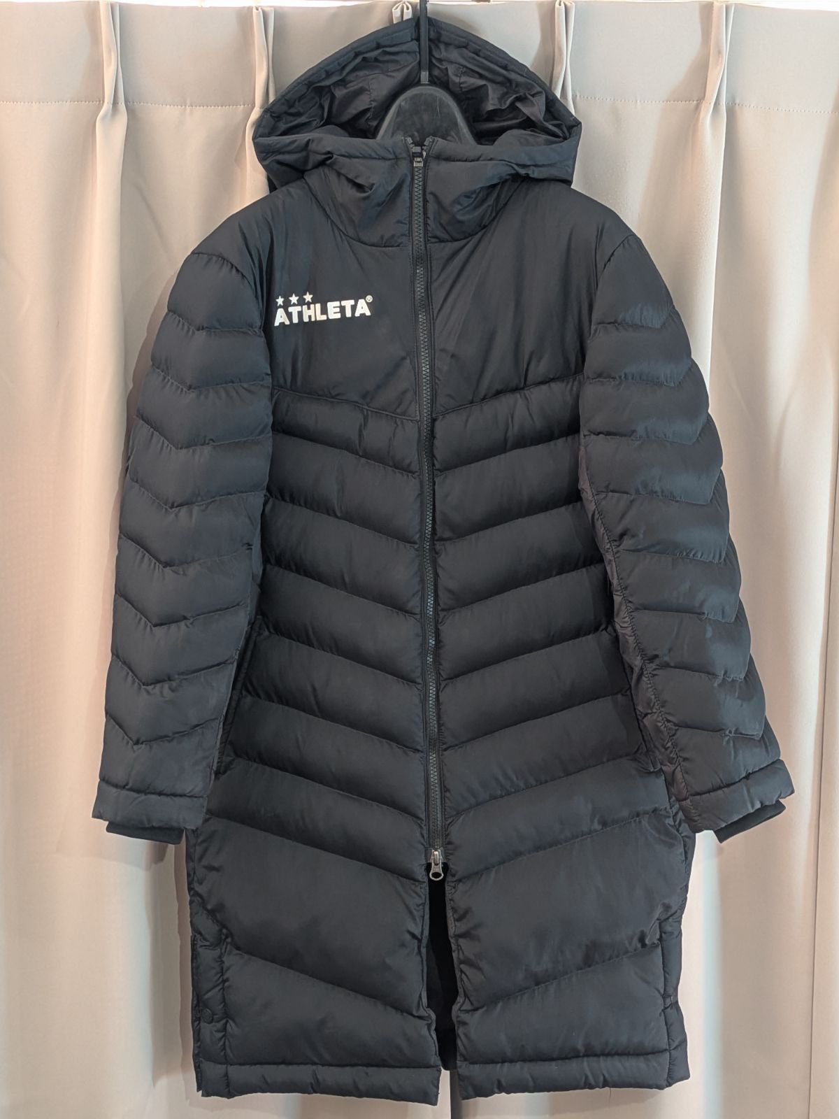 ATHLETA アスレタ 中綿入 ベンチコート 140 ジュニア 黒
