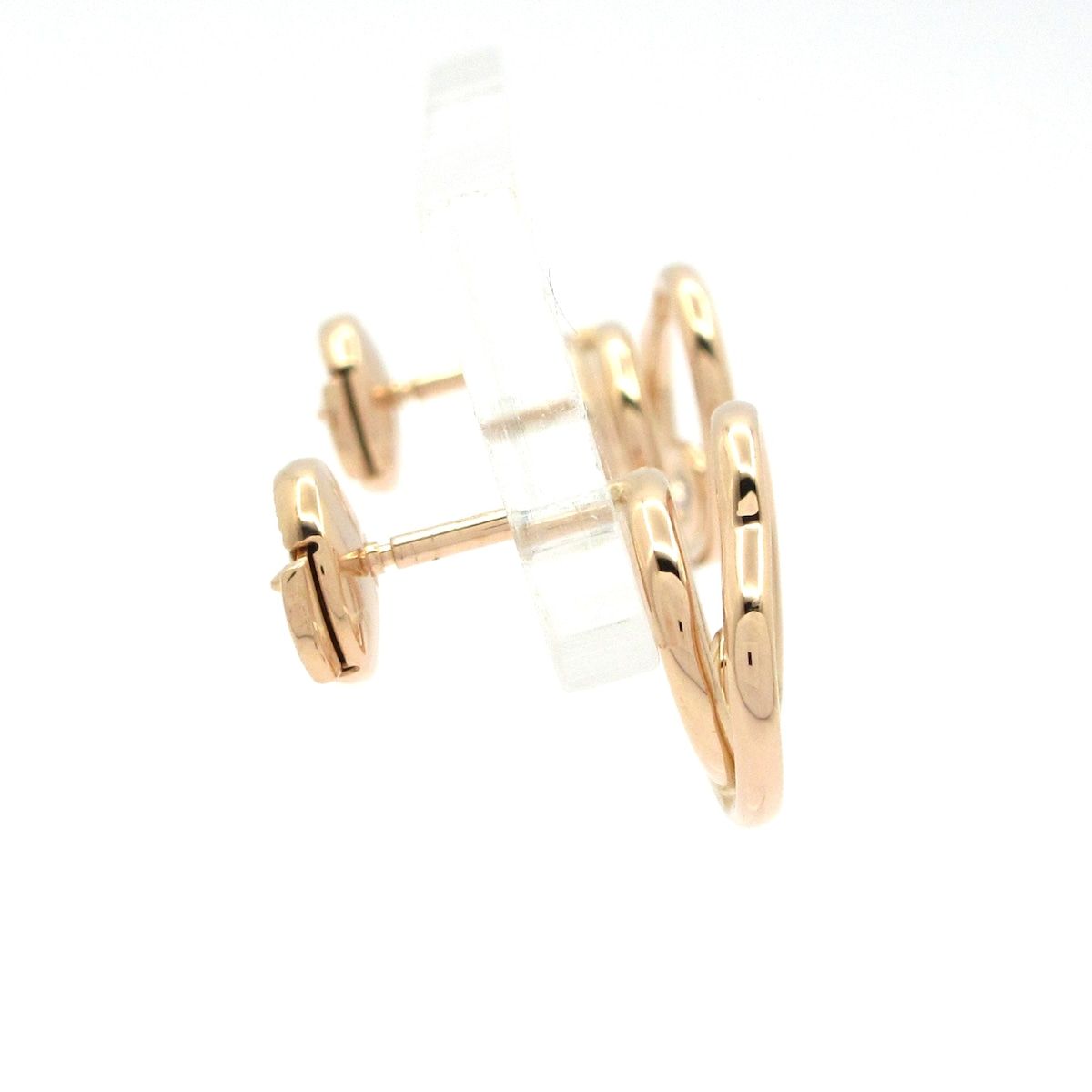 HERMES エルメス ピアス ヴェルティージュ クール TPM K 18 PG ダイヤモンド ハート 総2 Pダイヤ ダイヤ総0 11カラット