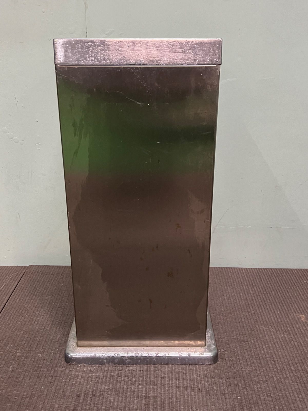 昭和 ステンレス製 縦型 灰皿 公共