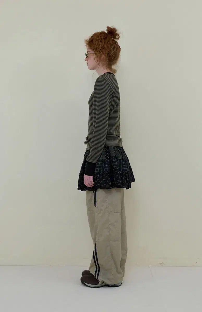 241 Line Nylon Pants ベージュ