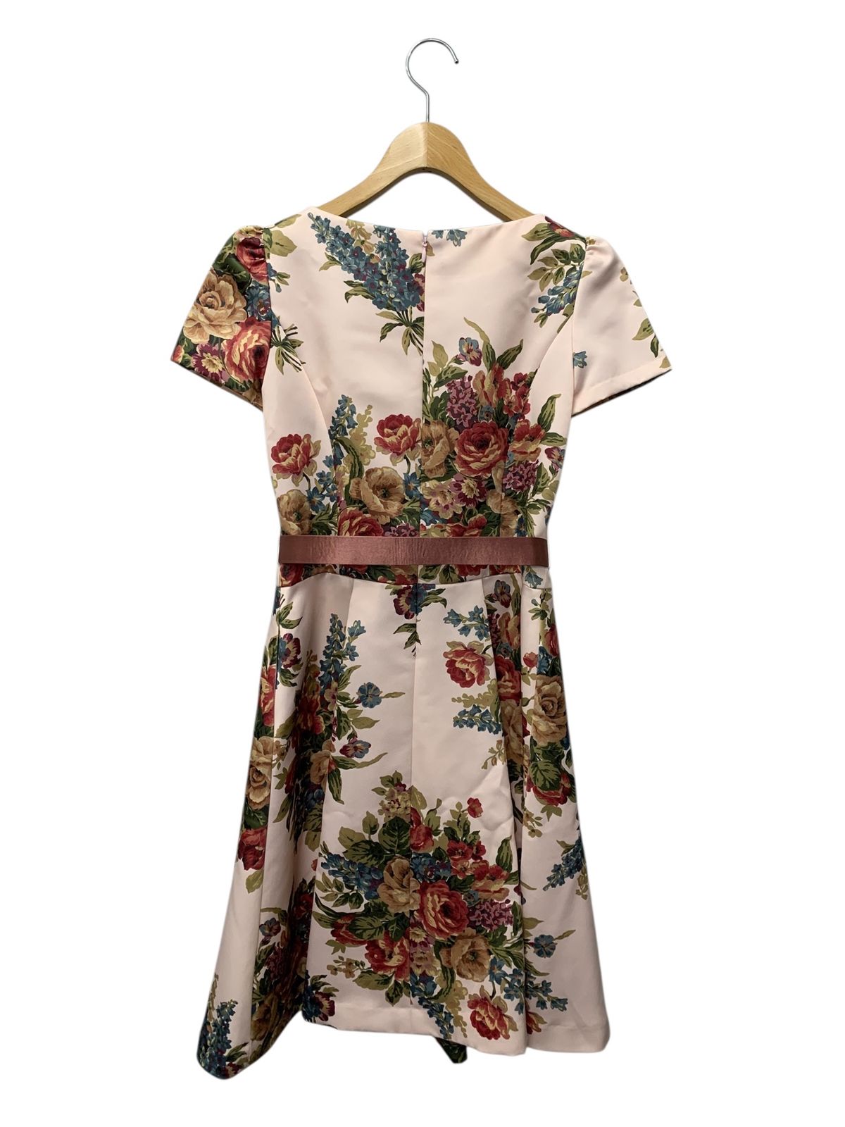 エムズグレイシー 721503 ワンピース 36 ピンク フラワーモチーフ