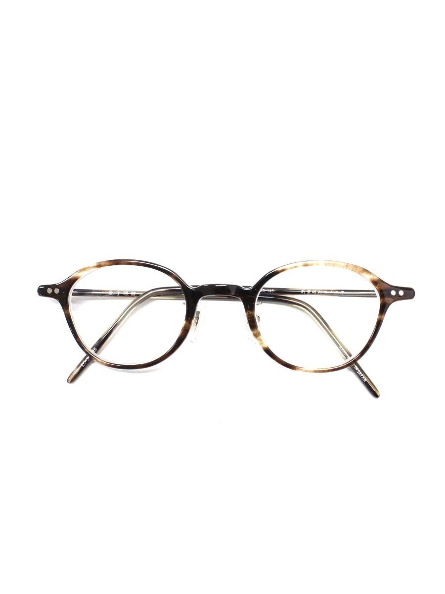 金子眼鏡 KC 30 メガネ ブラウン アンティークゴールド セルフレーム フルリム ウェリントン