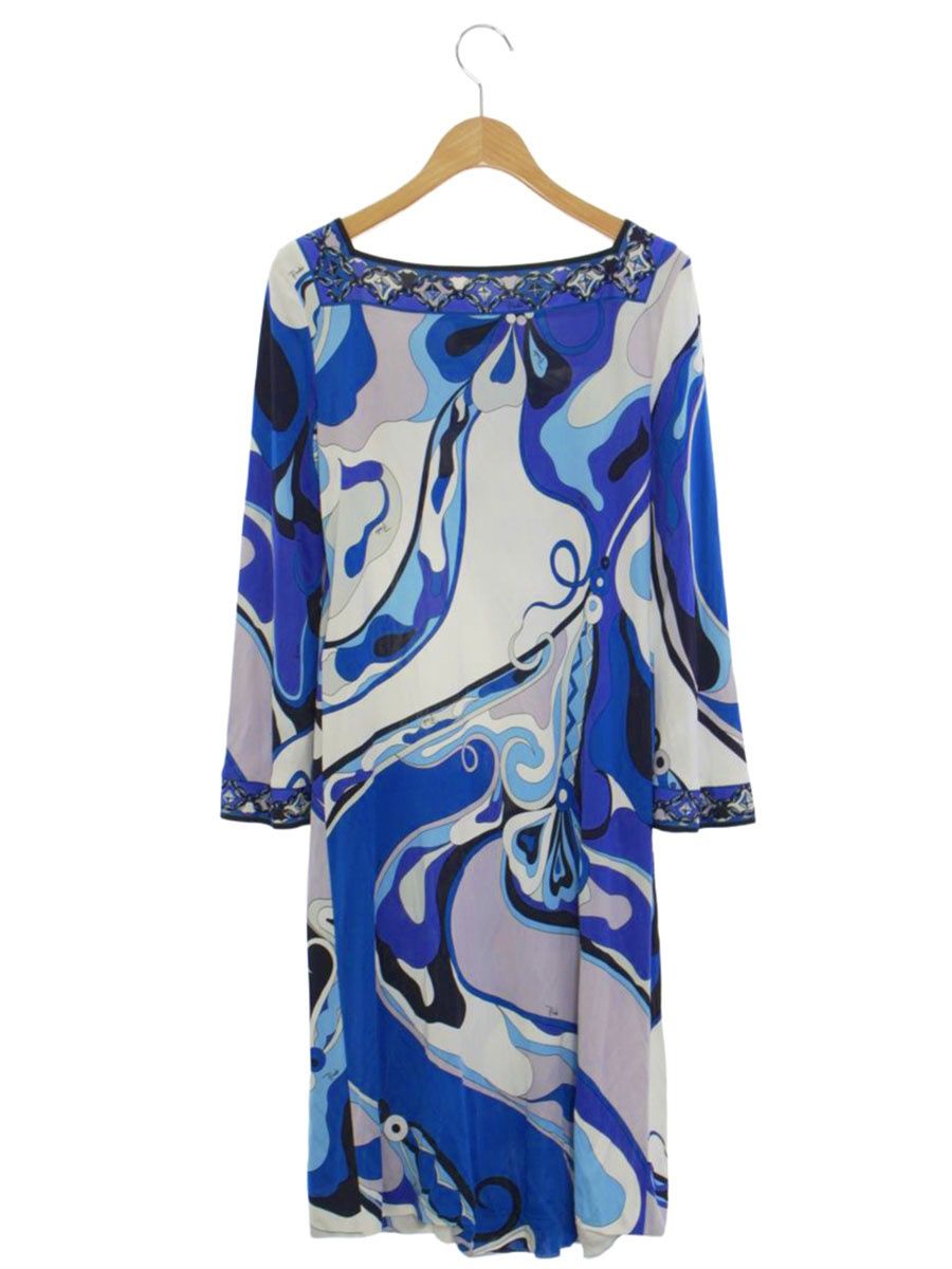 エミリオプッチ 11RL70 ワンピース 36 ブルー ITXIZCYMFKS8 - メルカリ