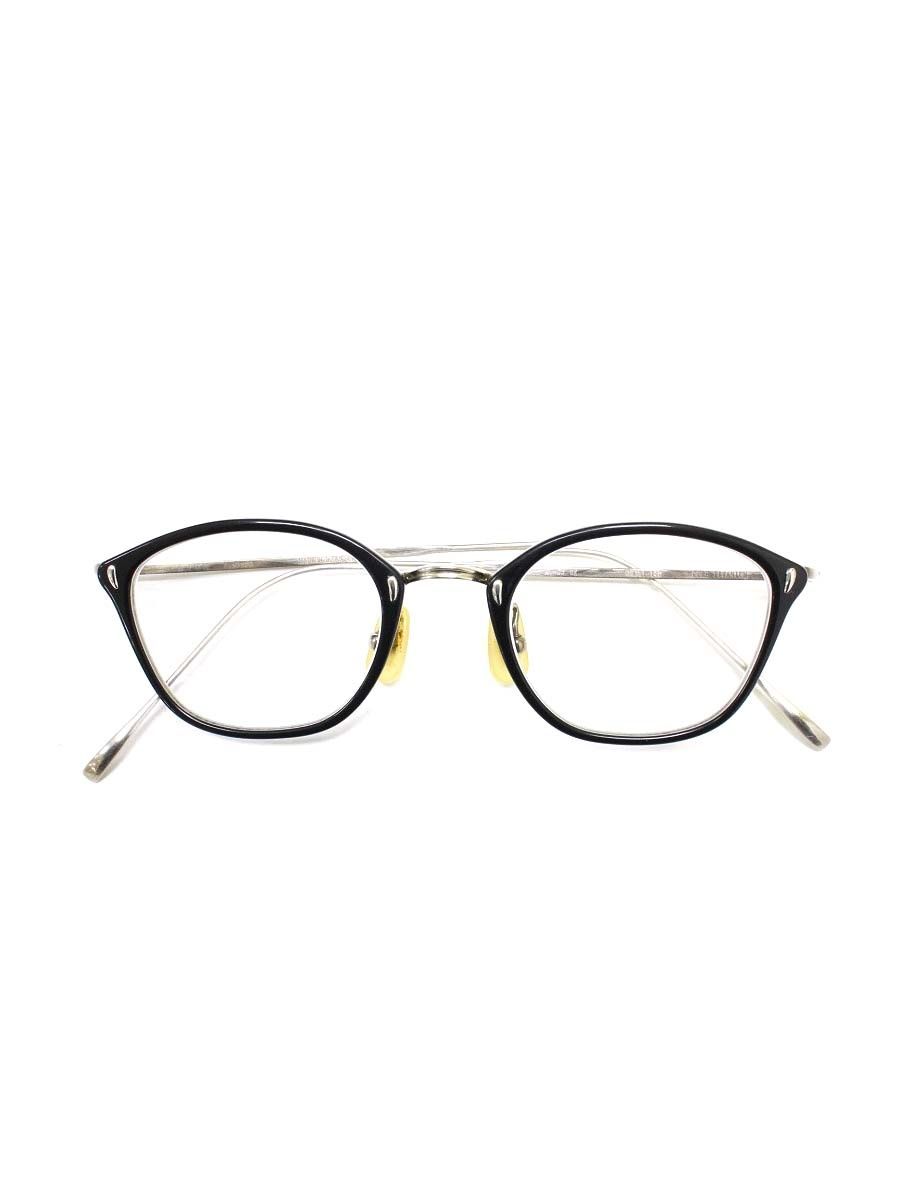 金子眼鏡 VINTAGE KV 53 メガネ ブラック シルバー スクエア コンビフレーム フルリム