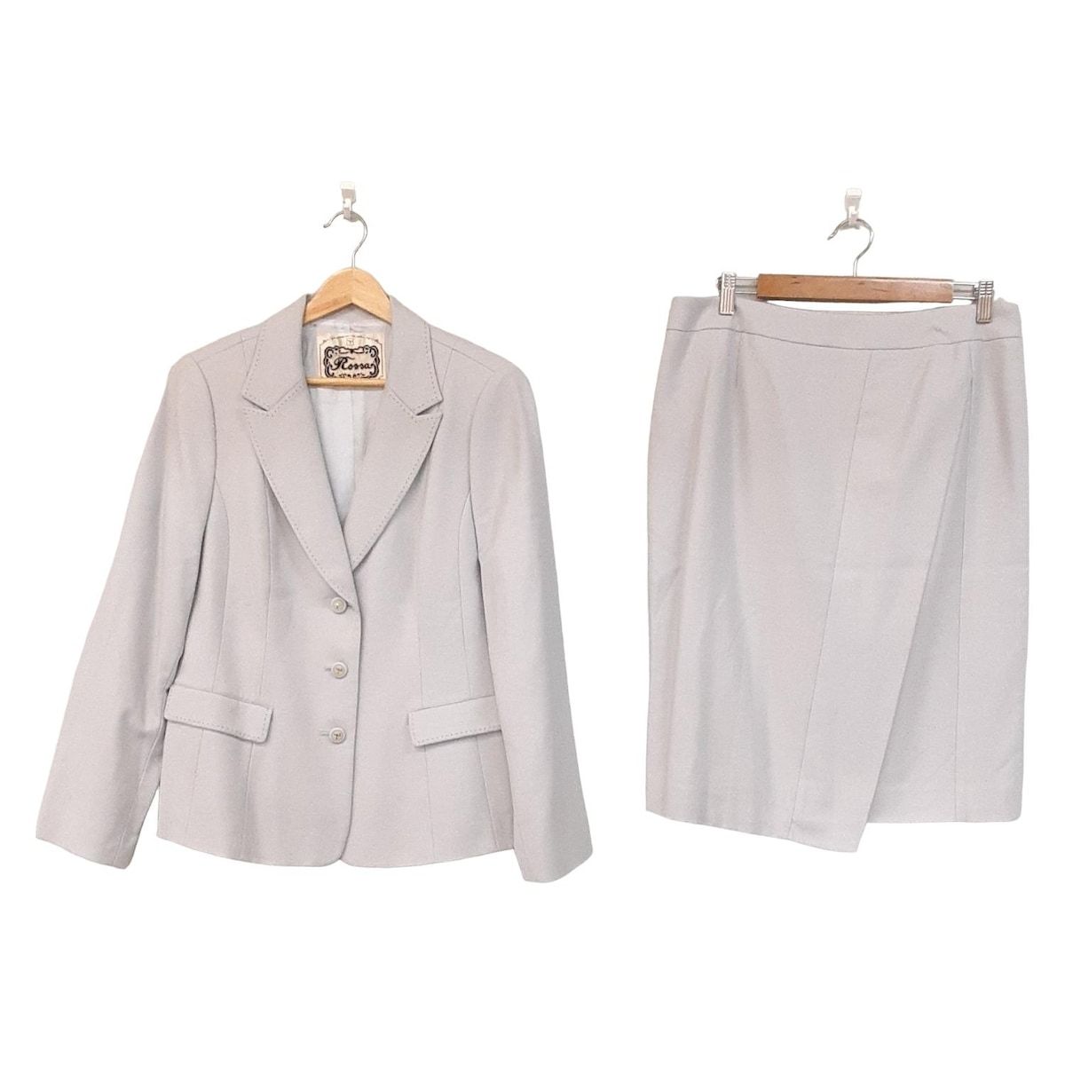 ROSSA ロッサ スカートスーツ レディース ブルーグレー