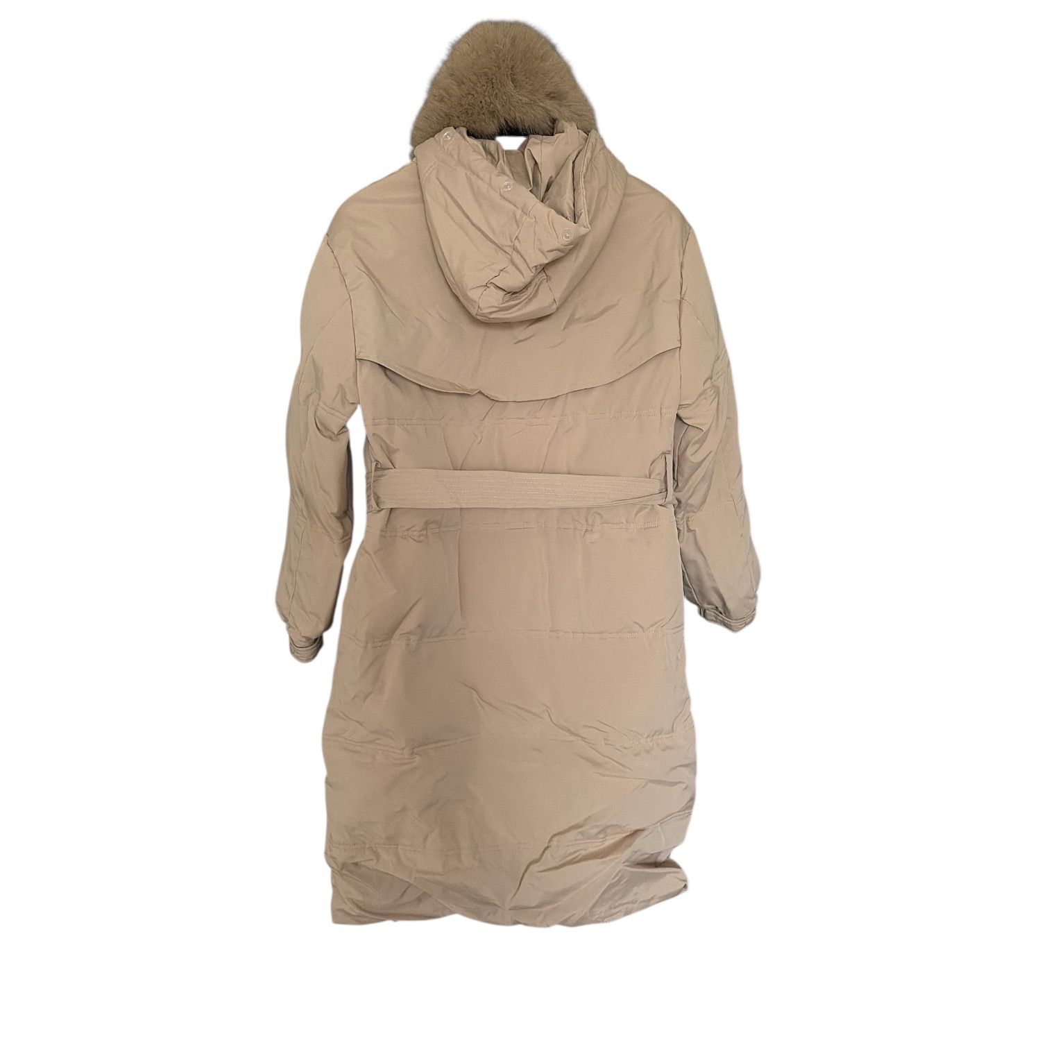 Z1635 ダウンコート リアルファー パーカー フード ロングコート