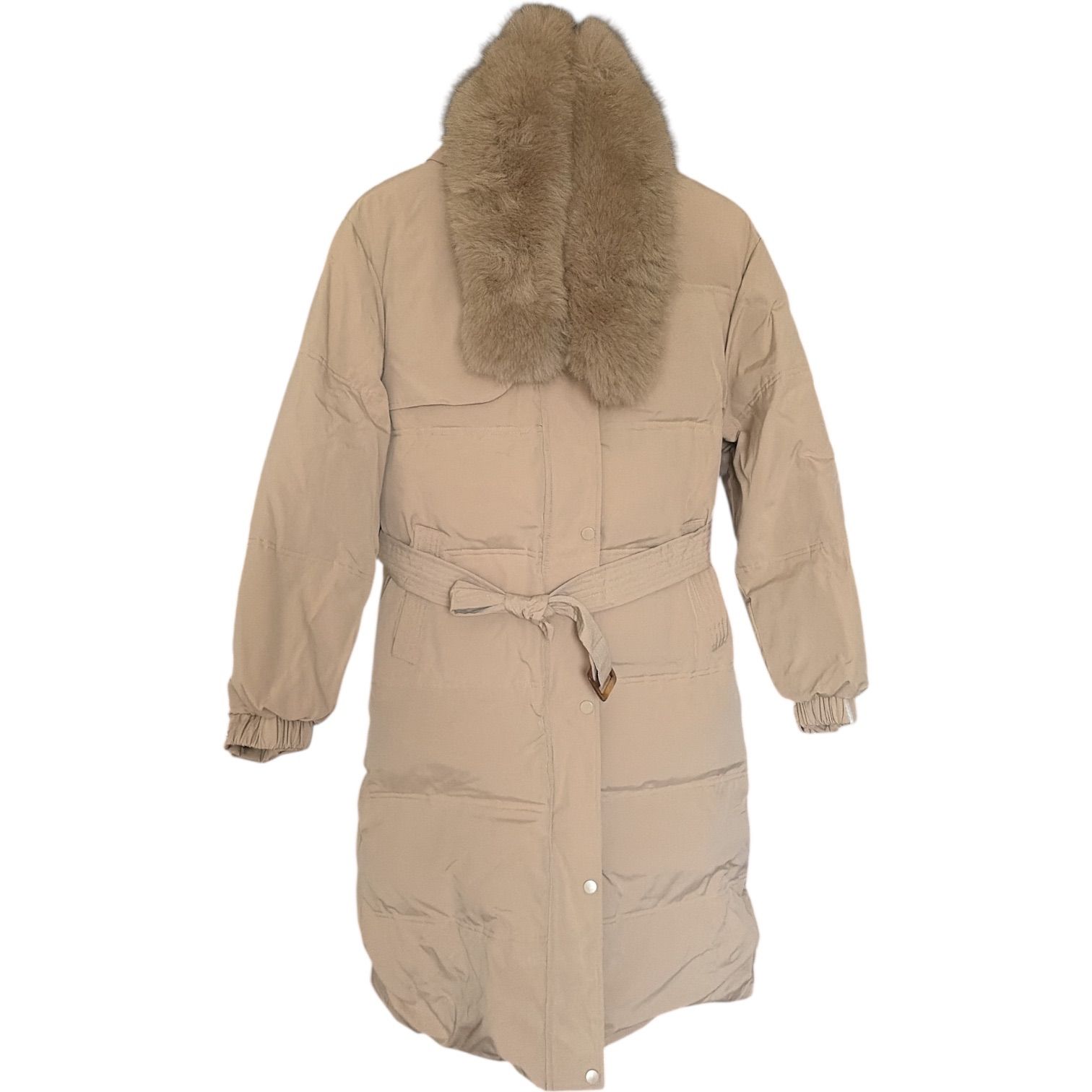 Z1635 ダウンコート リアルファー パーカー フード ロングコート