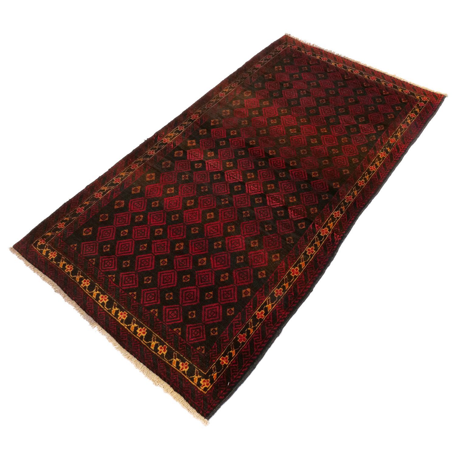 ガーエン 1960年代 1650×840 セミアンティーク ミナハニ文様 ウール