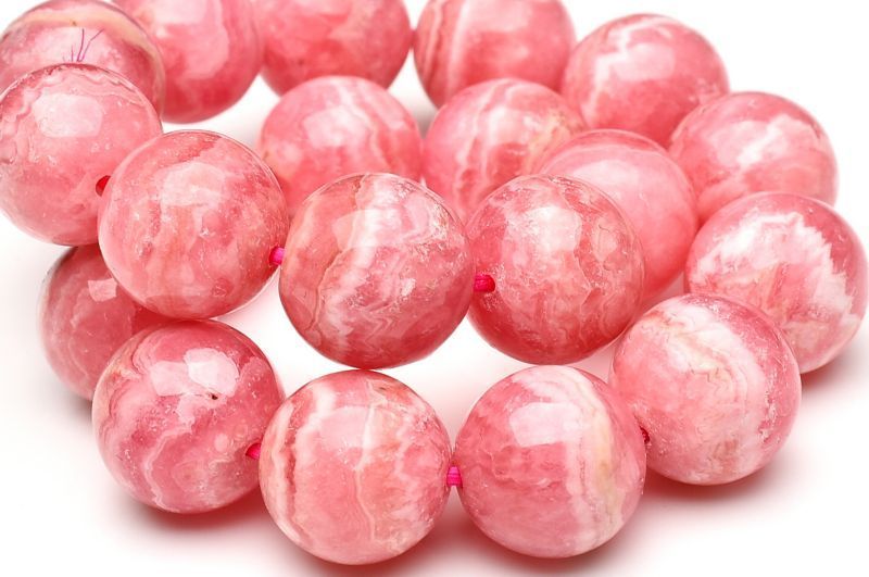 １点物 アルゼンチン産 インカローズ 9.5 mm ブレスレット パワーストーン 天然石 _U 8055