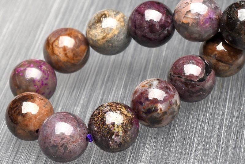  １点物 癒やしの石 ブラウン スギライト 10 5 mm ブレスレット パワーストーン 天然石 _U 8065 ブレスレット バングル アクセサリー