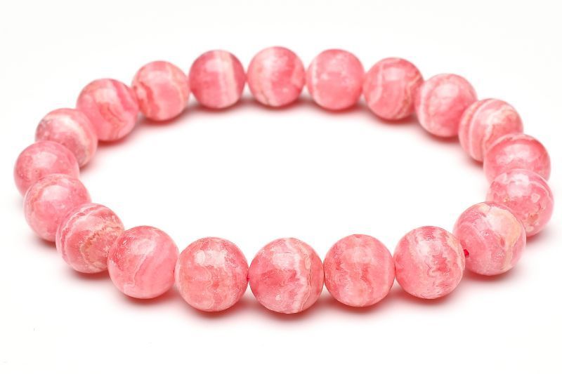  １点物 アルゼンチン産 インカローズ 9.5 mm ブレスレット パワーストーン 天然石 _U 8055 ブレスレット バングル アクセサリー