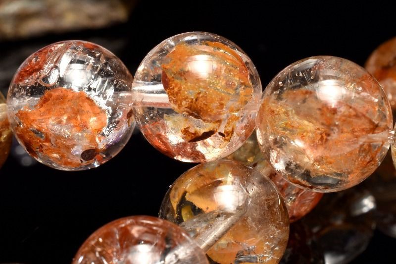 １点物 エレスチャルクォーツ ヒマラヤ水晶 12 mm ブレスレット パワーストーン 天然石 _MC 1279