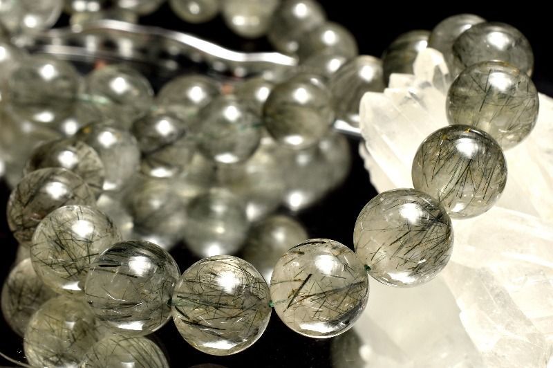 希少カラー グリーンルチルクォーツ(アクチノライトインクォーツ) 11.5