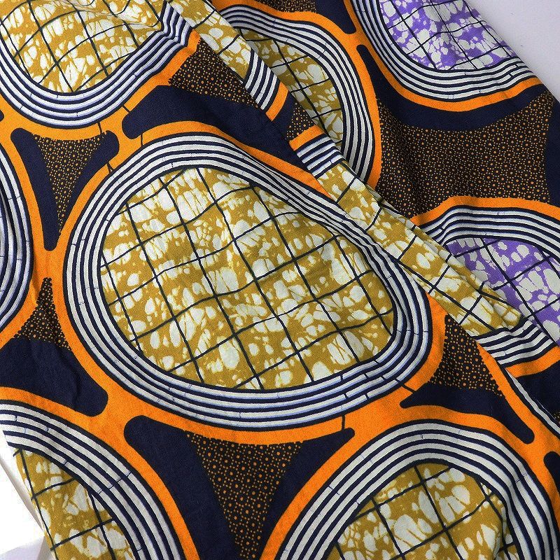 USA製 ドーサ dosa カンガ柄プリント ノースリーブワンピース マルチ  