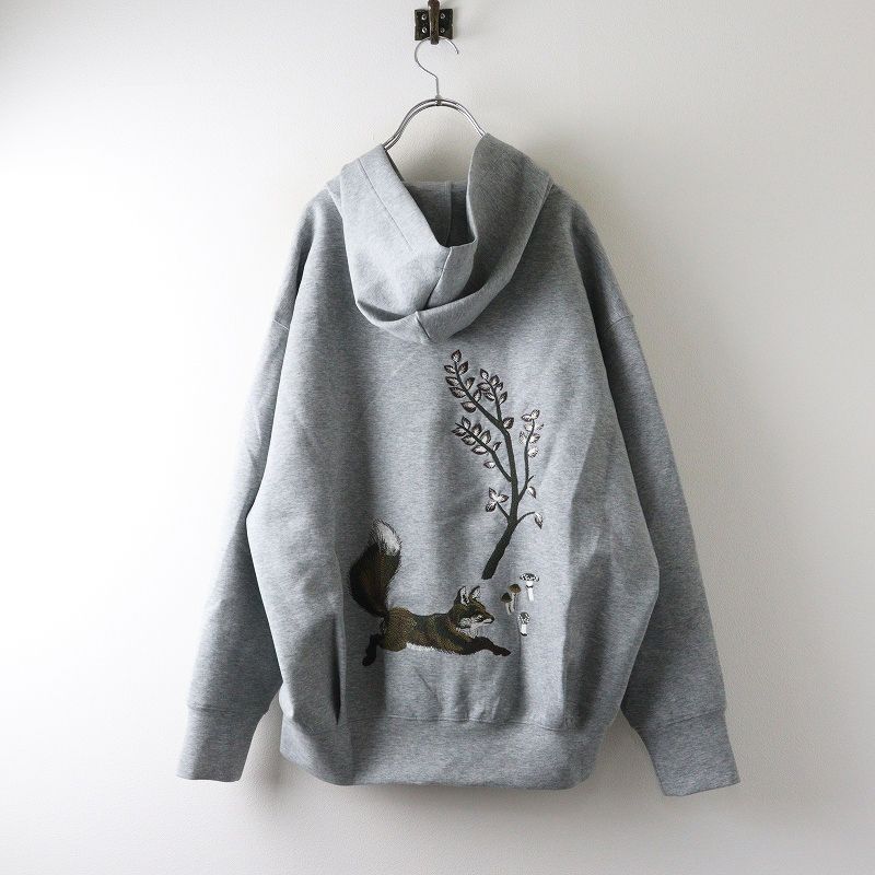 新品 2025FW マーブルシュッド marble SUD EMB fox ジップフーディー F