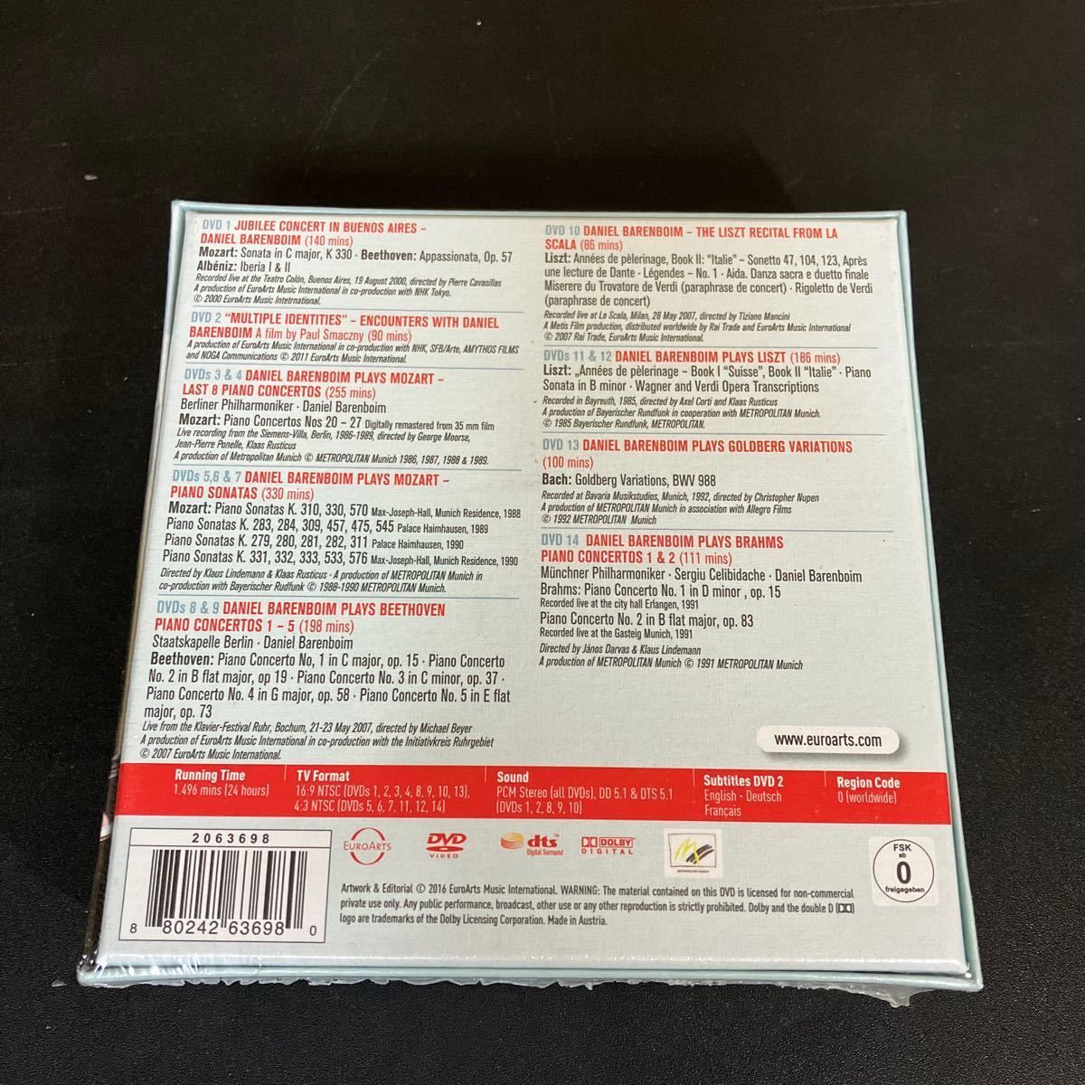 未開封『 ダニエル・バレンボイム・ボックス1(14DVD)』輸入盤 Daniel